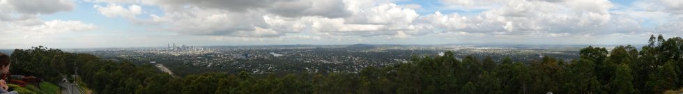 Brisbane z Mount Koo-tha lookout